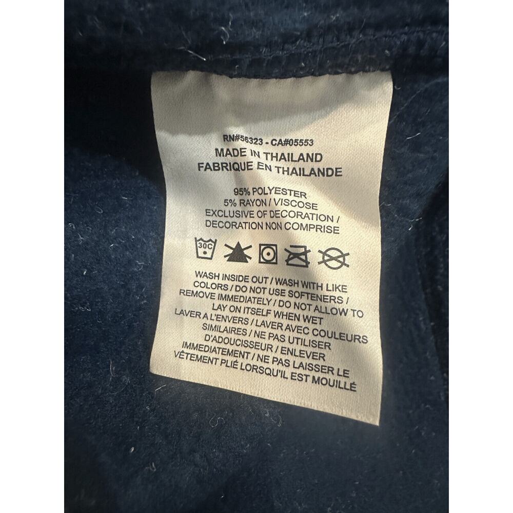 NIKE Fleece Cozy Funnel Cowl Neck Sweatshirt Blue Oversized Sweater Size XS - Picture 14 of 16